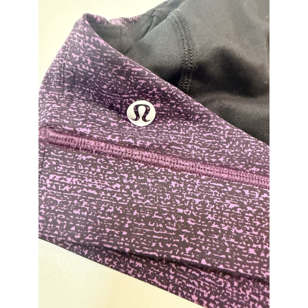 Lululemon Fast Free Bra Size 10  - M Salt Dark Mystic Black